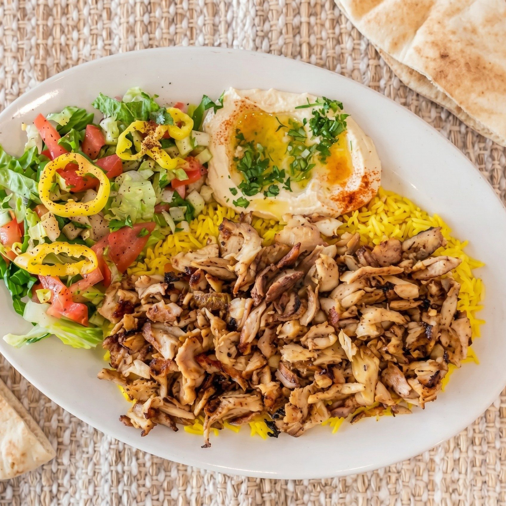 Chicken Shawarma Plate.