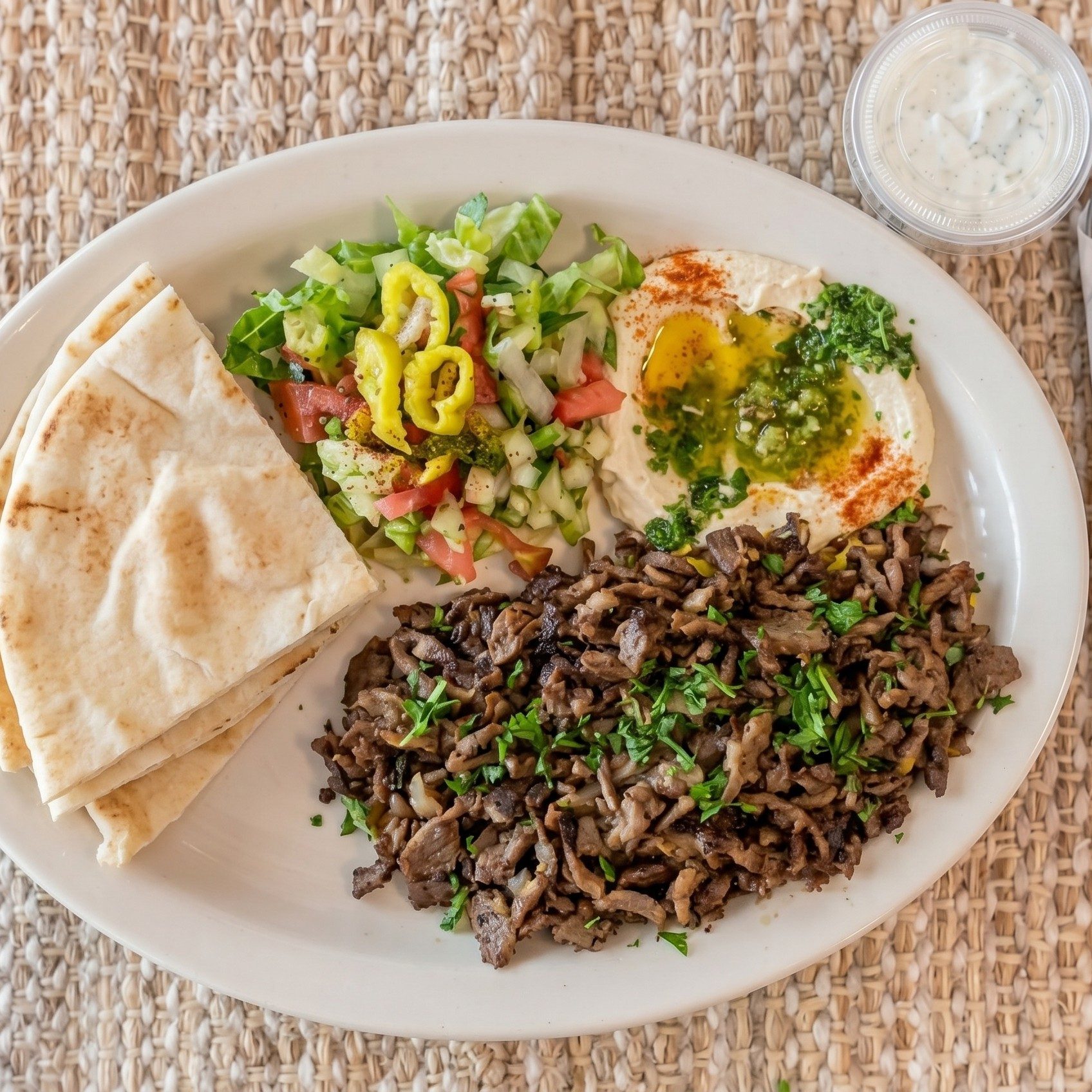 Beef Shawarma Plate.